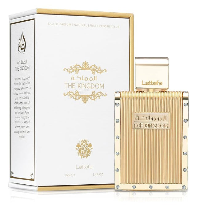 Lattafa The Kingdom EDP Spray 3.4 oz for men for Lattafa perfume wholesale USA retailers.