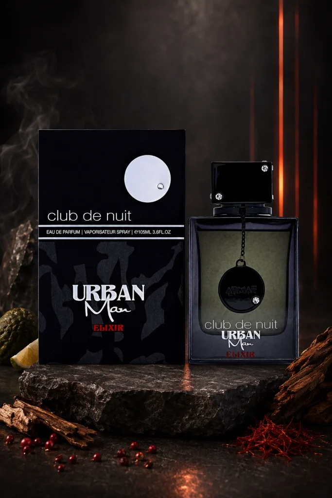 Armaf Urban Man Elixir perfume bottle and packaging